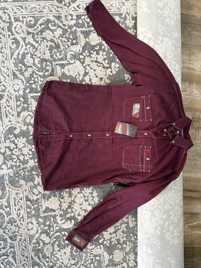 Ariat Men's Maroon Long-Sleeve Western Shirt